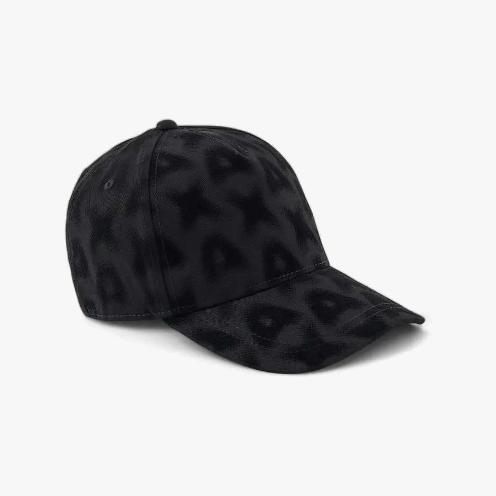 All Over Logo Cotton Cap With Snap Fastener