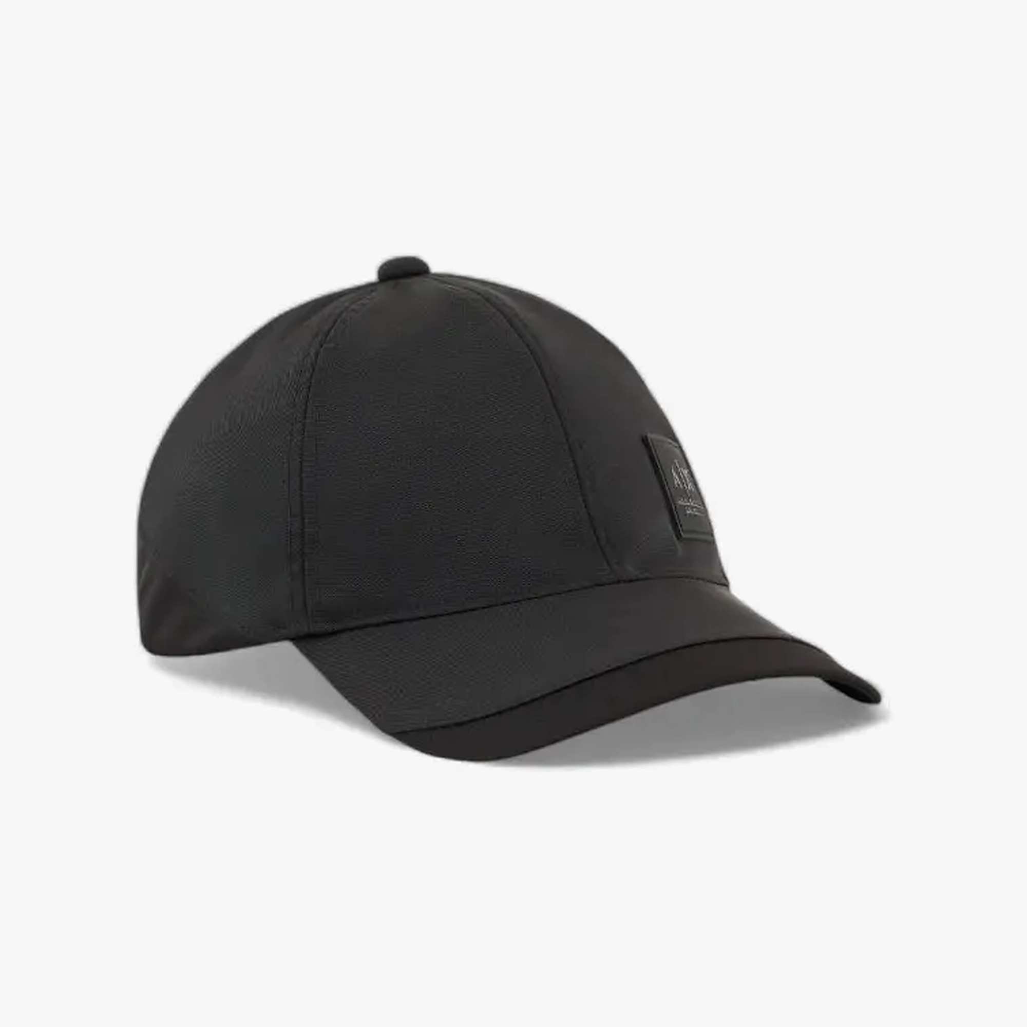 Black Edition Cotton Cap With A Logo Patch And Leather Details