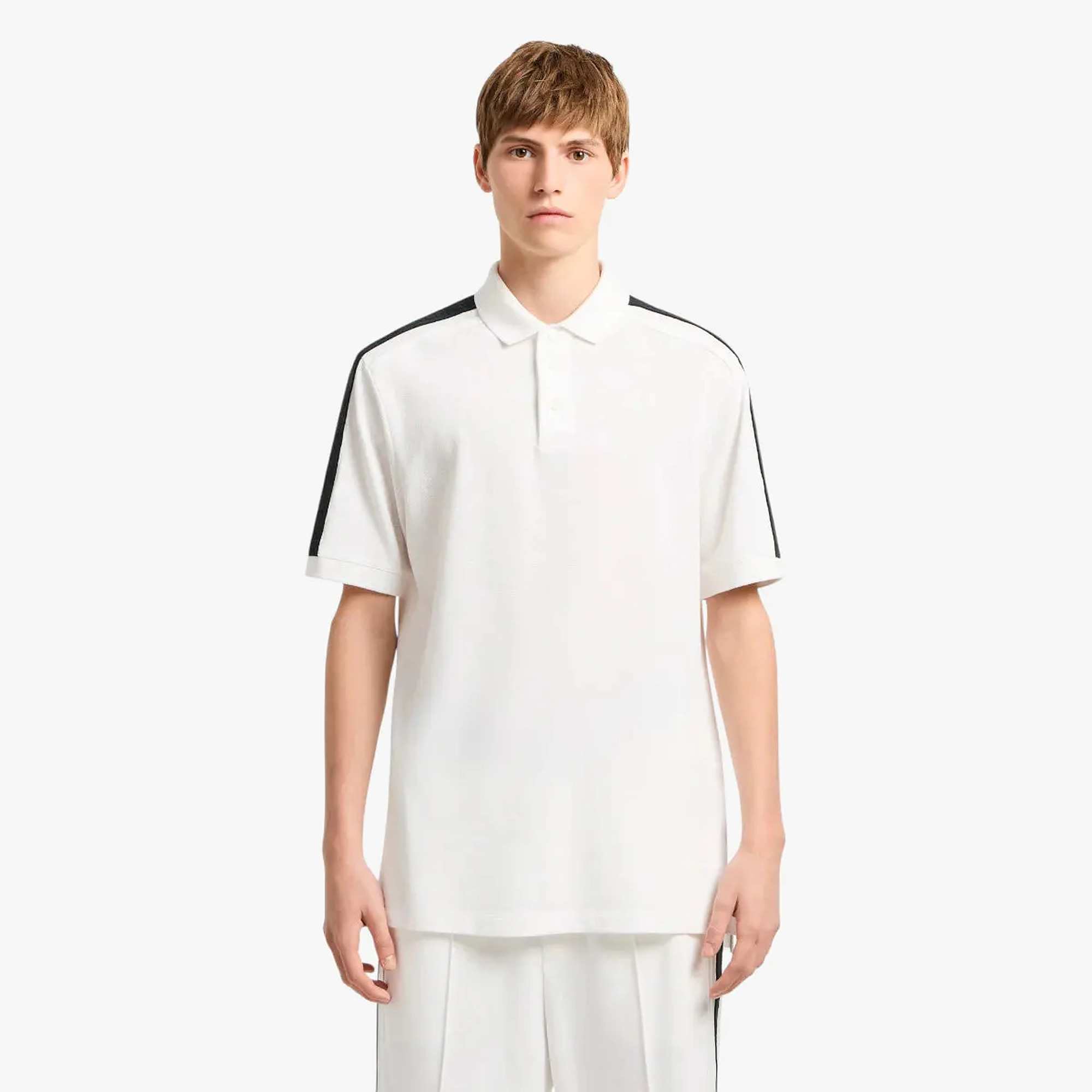 Regular Fit Cotton Polo Shirt With Contrast Logo Tape