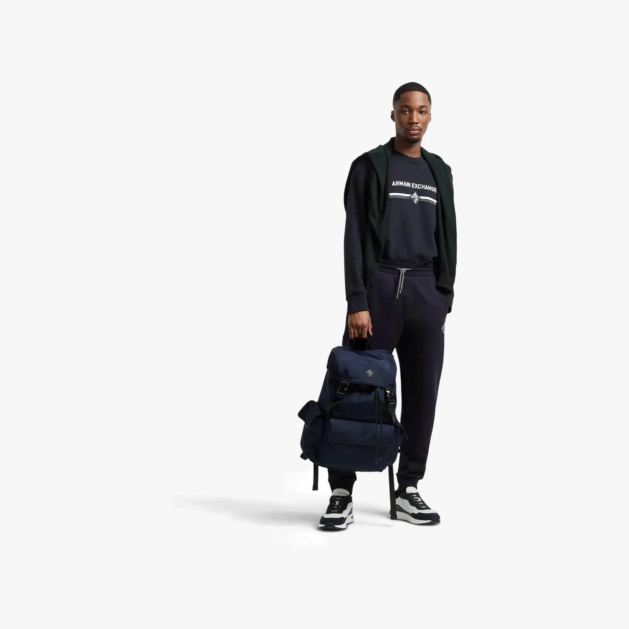 Regular Fit Cotton Sweatshirt With Hoodie And Central Branding