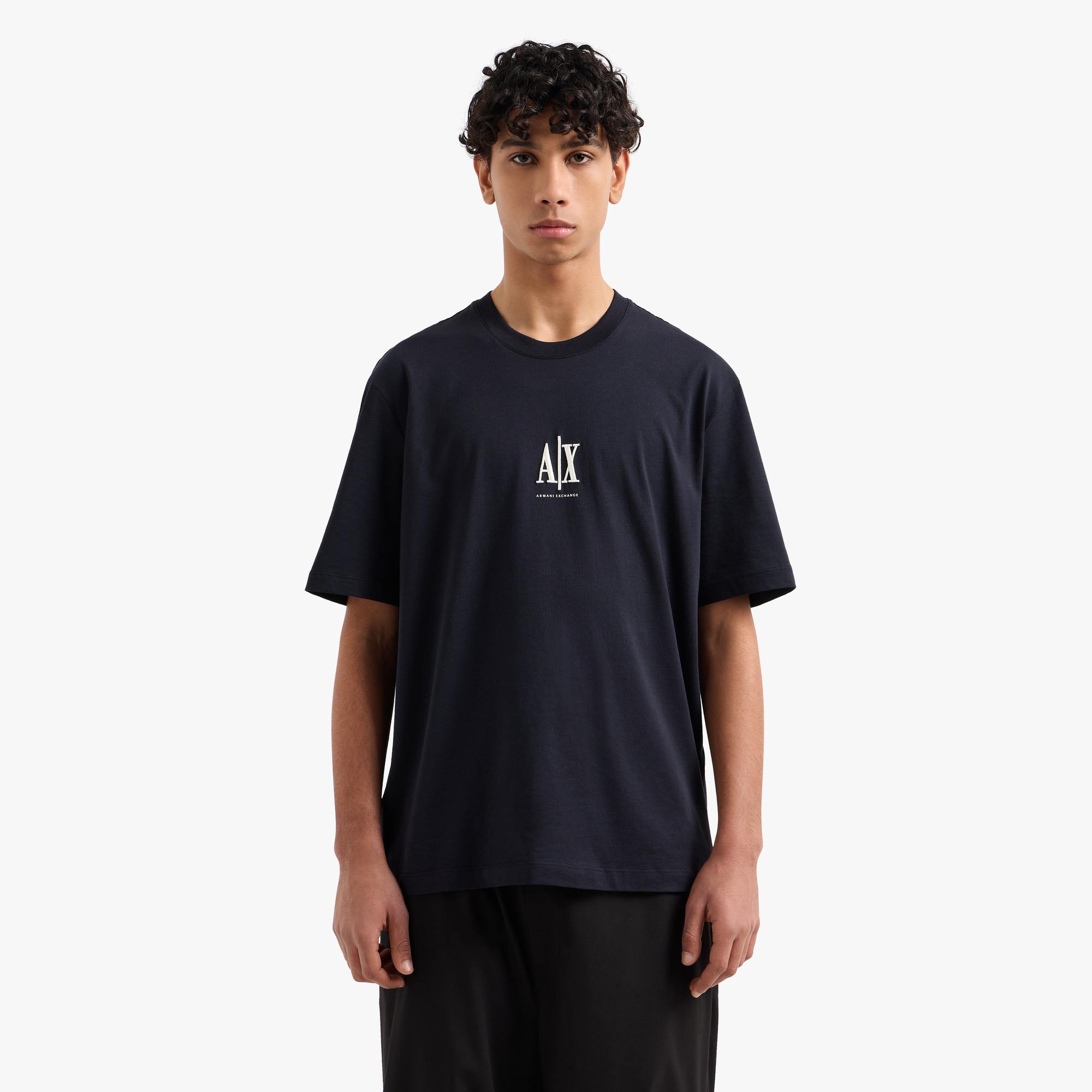 Regular Fit Icon Cotton Crewneck T-Shirt With Embroidered Logo