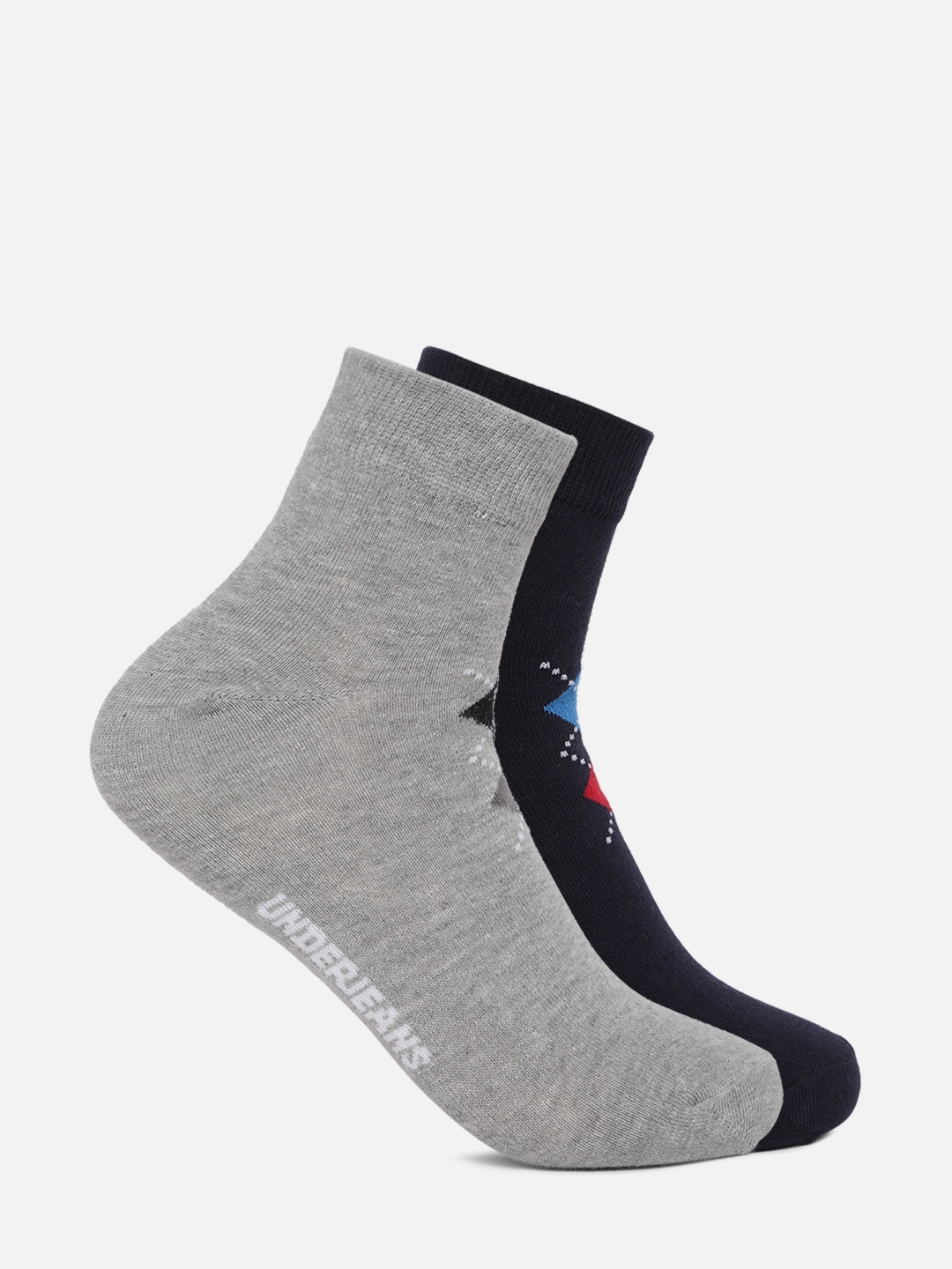 spykar | Underjeans Men Assorted Ankle length (Non terry) Socks Pack of 2 0