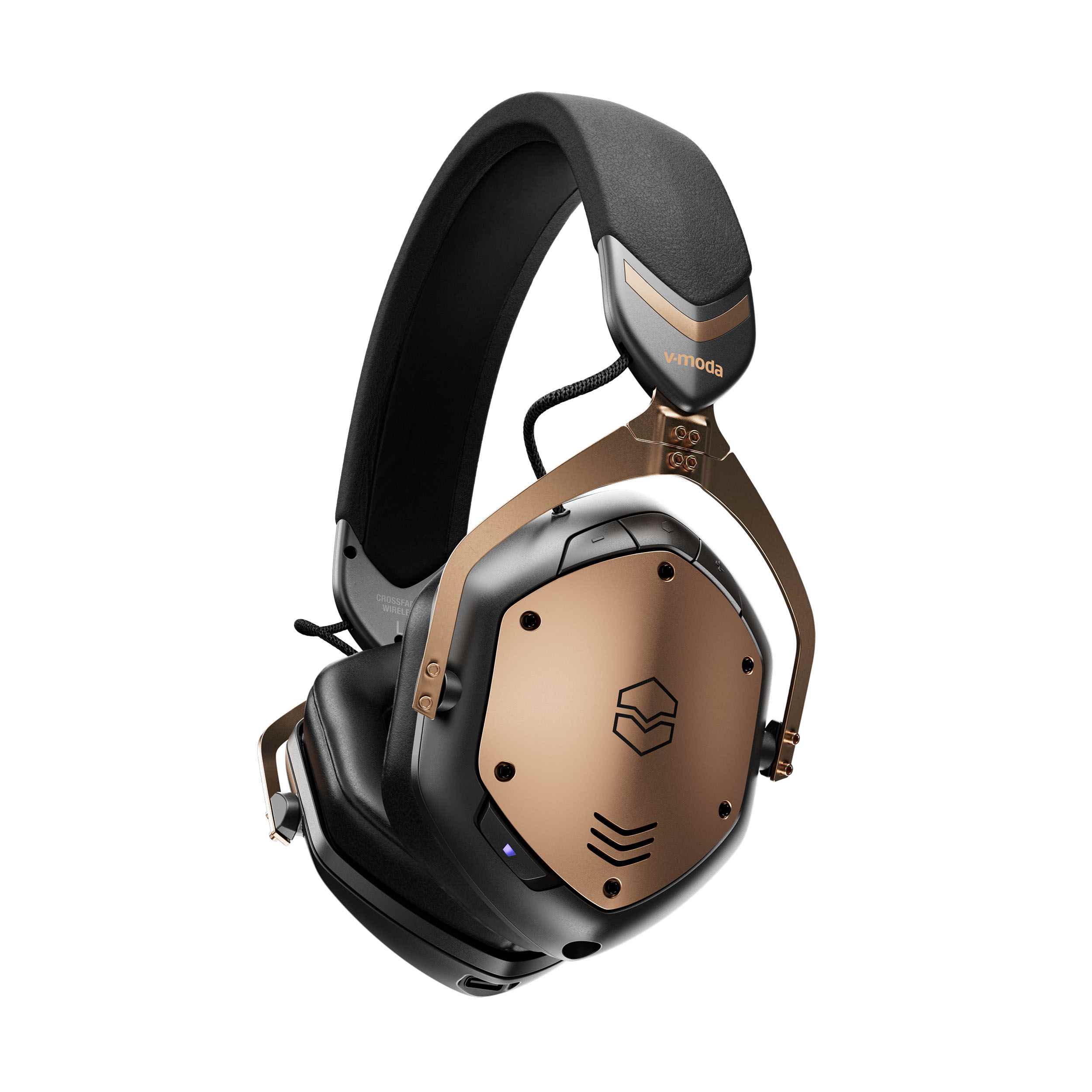 Roland V-MODA Crossfade 3 Wireless Over-Ear Headphones with Hi-Res Audio (Bronze Black) 2