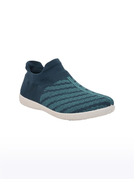 Women's Gliders Woven Blue Casual Slip-ons