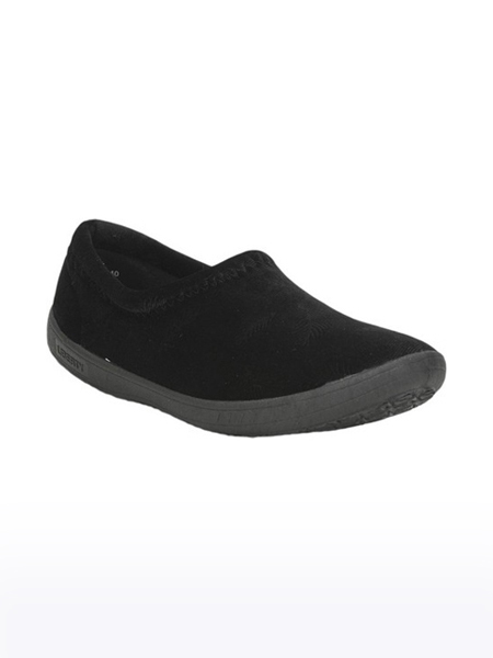 Women's Gliders Lycra Black Casual Slip-ons