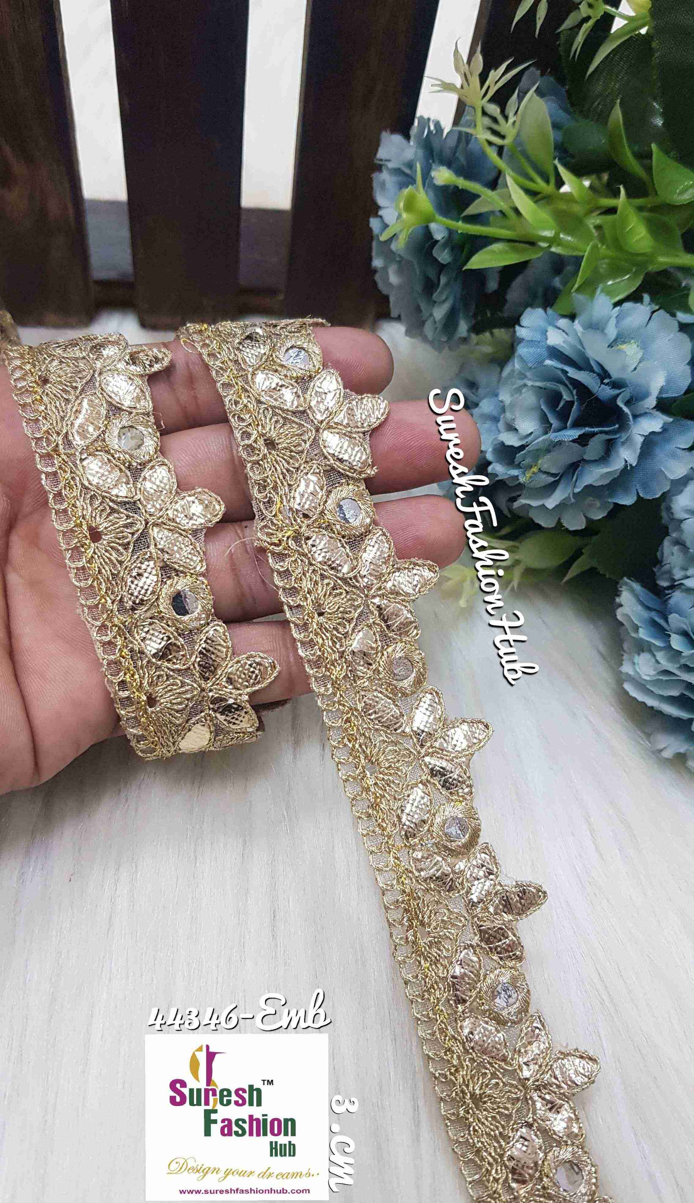 Goldrush Gota Embellishments Designer Trim