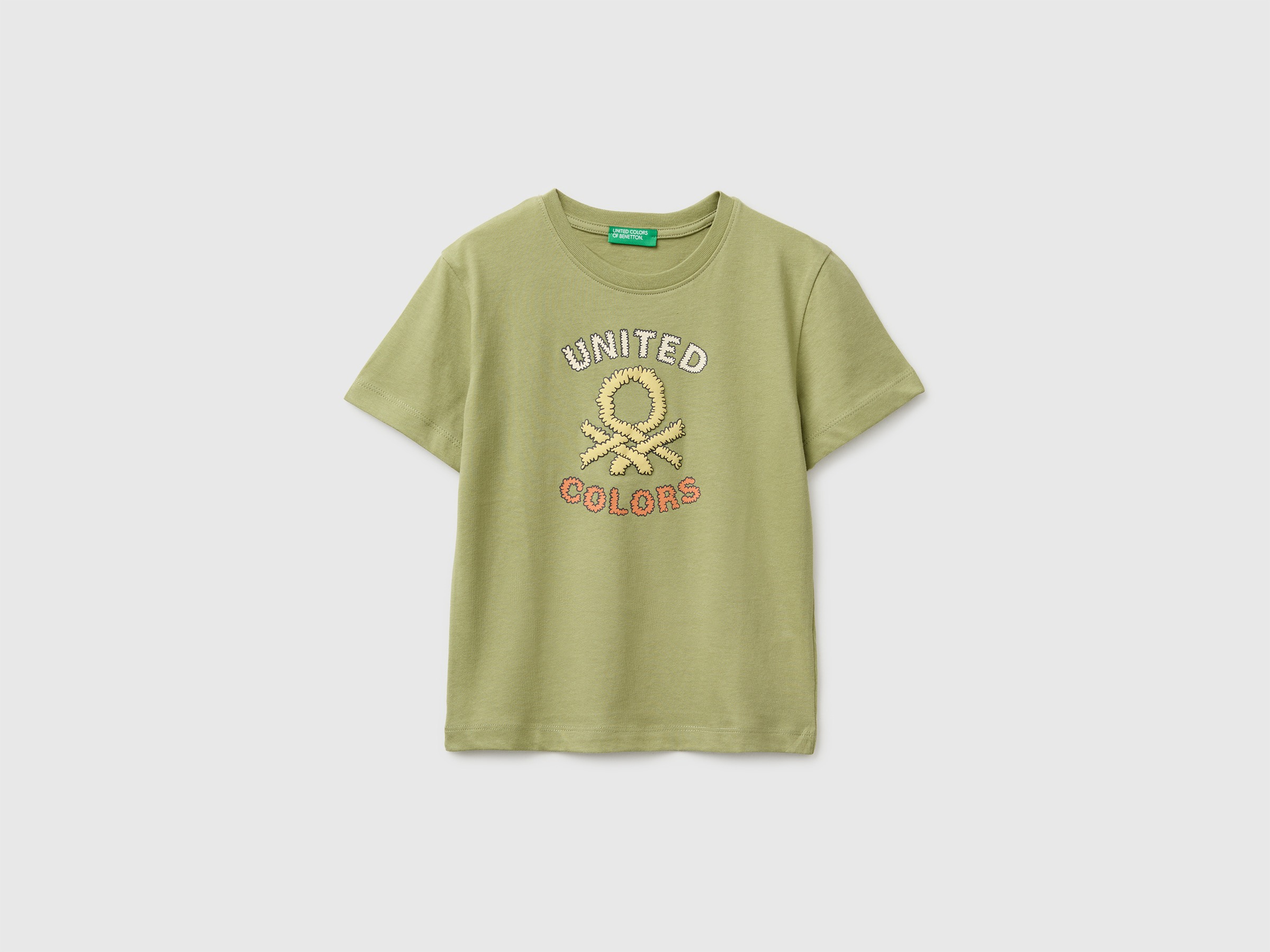 Organic cotton T-shirt with logo print