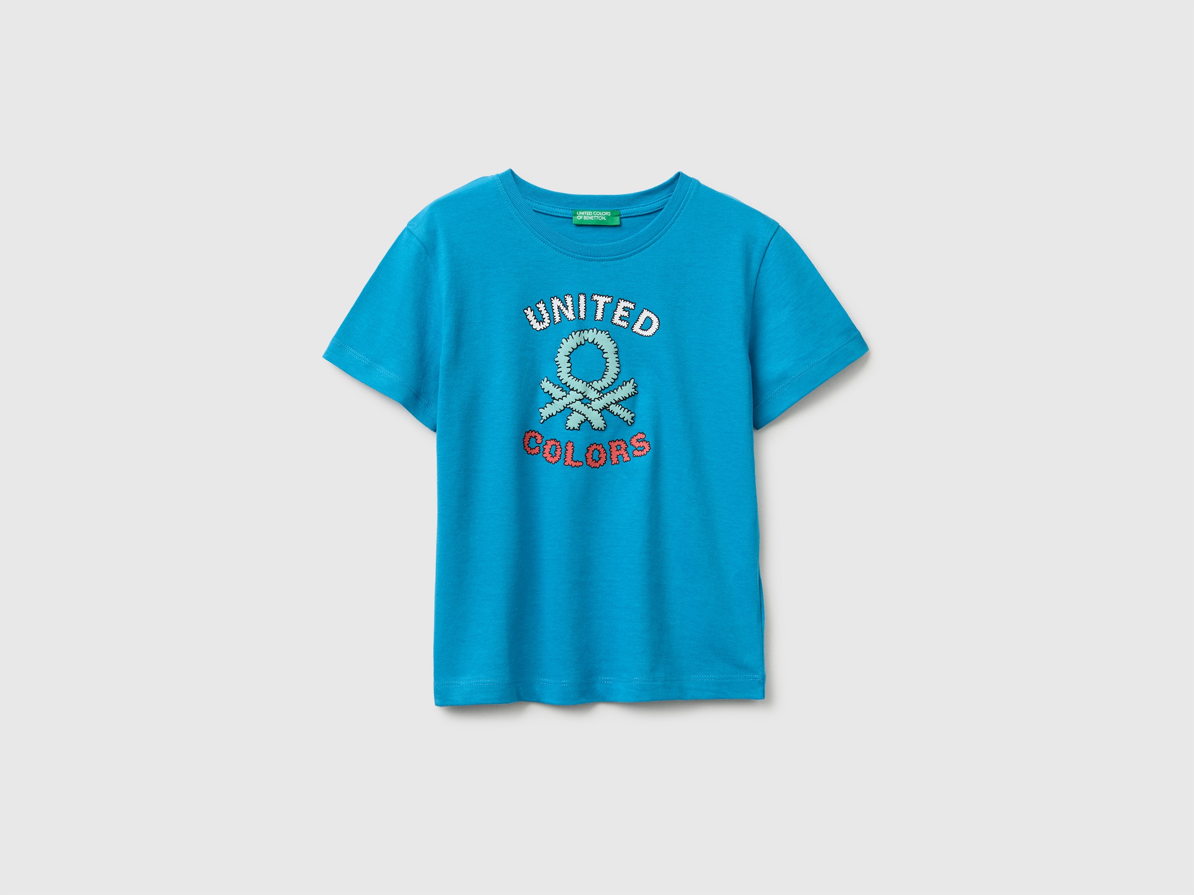 Organic cotton T-shirt with logo print