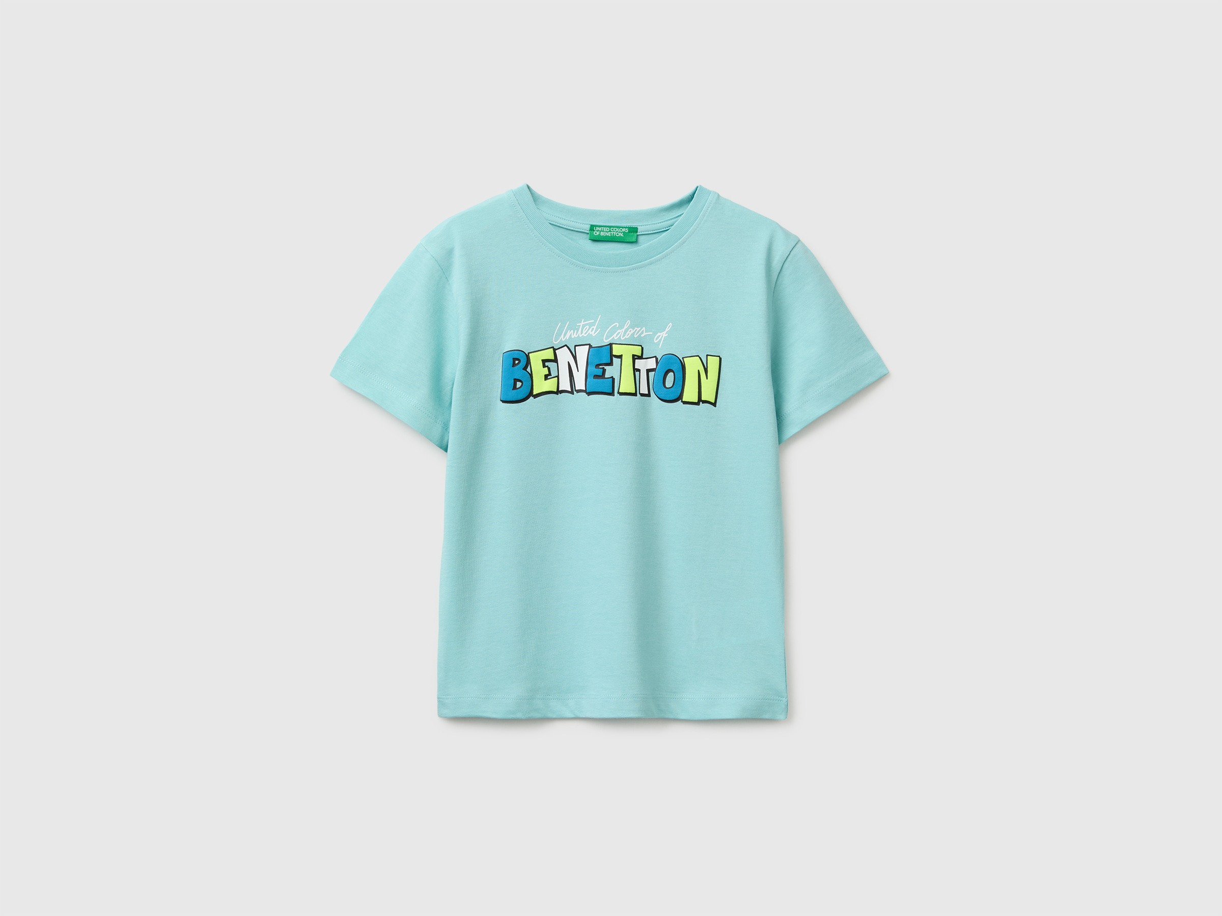 Organic cotton T-shirt with logo print