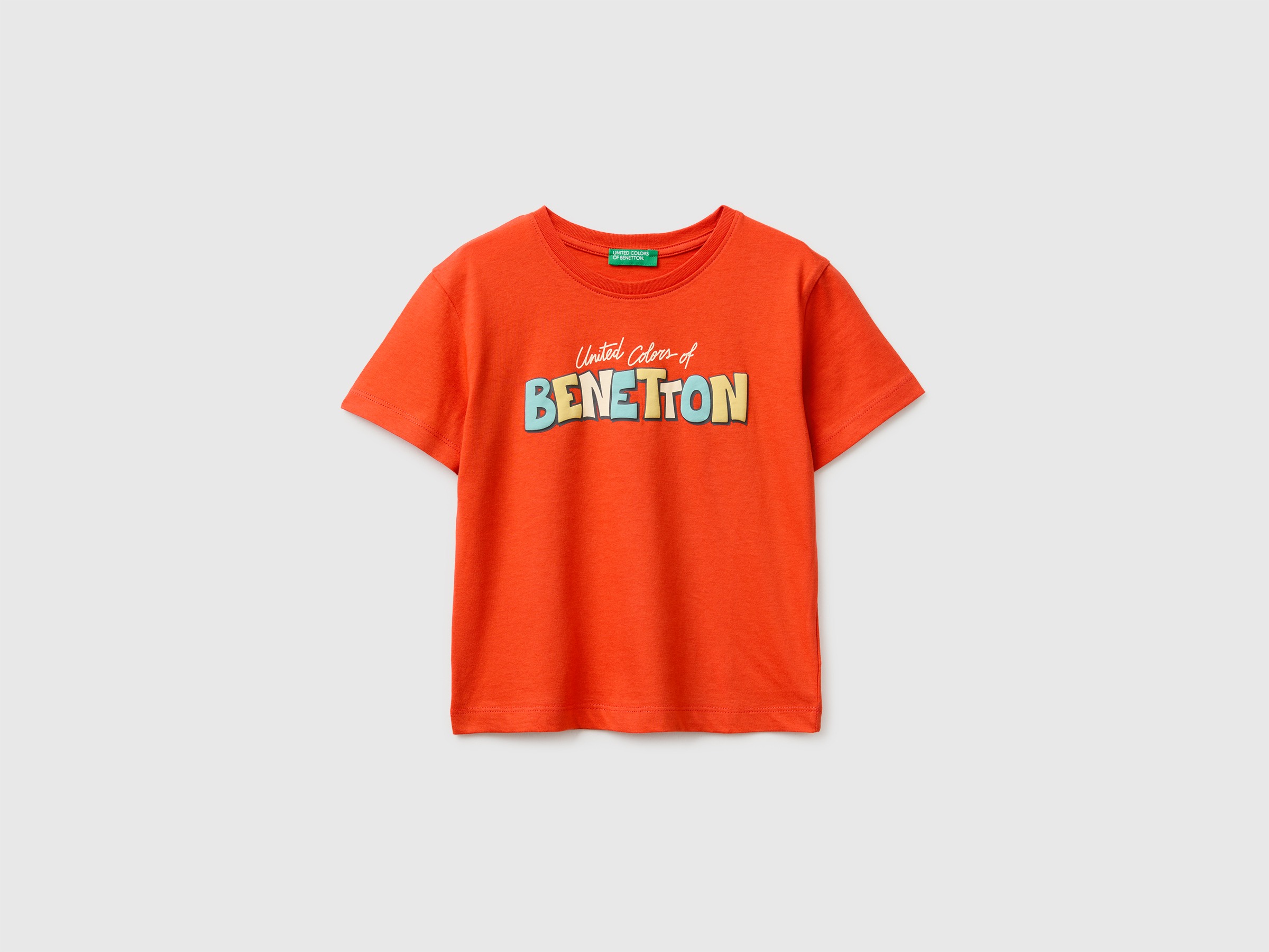 Organic cotton T-shirt with logo print