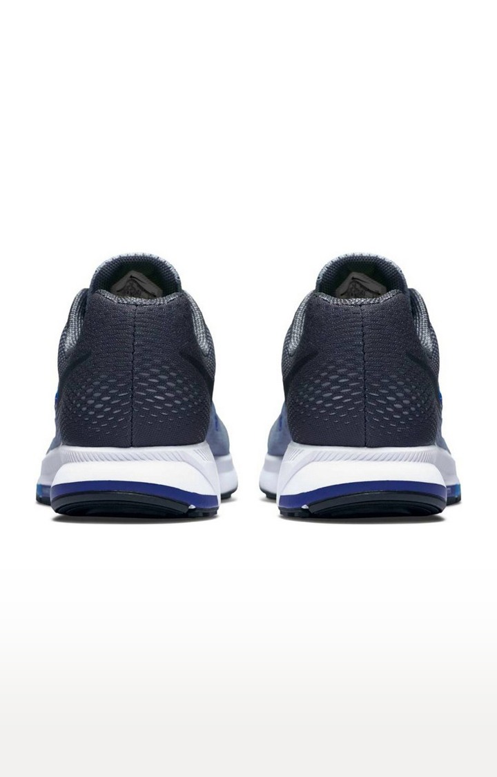 Men's Blue Polyester Running Shoes