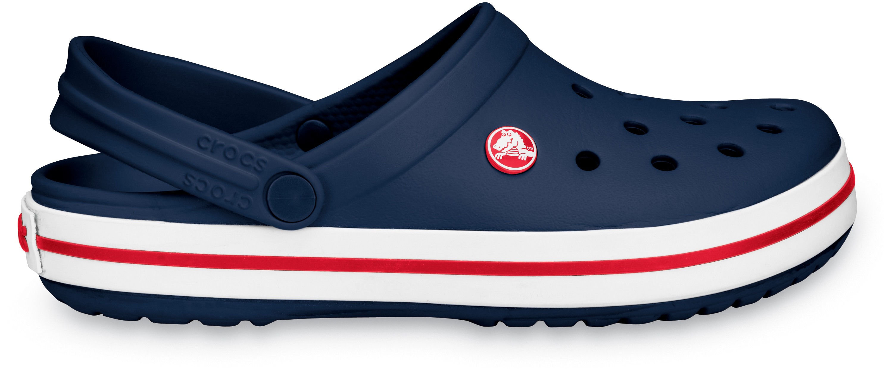 navy crocs womens