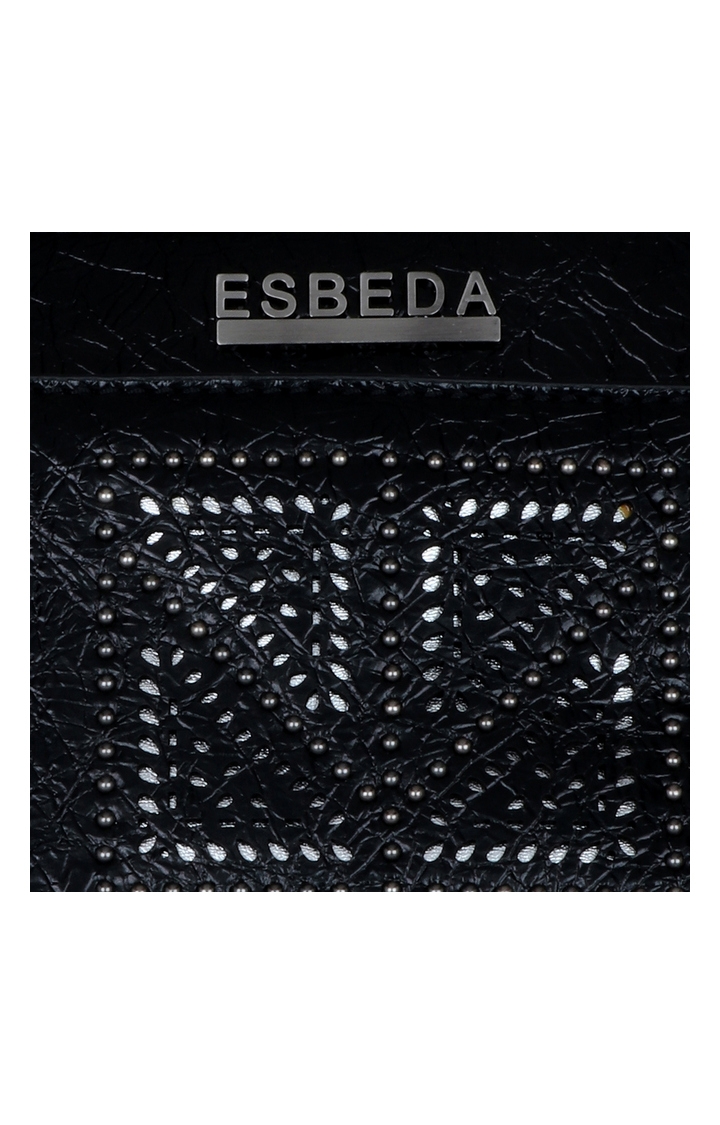ESBEDA | Black Solid Handbags 5