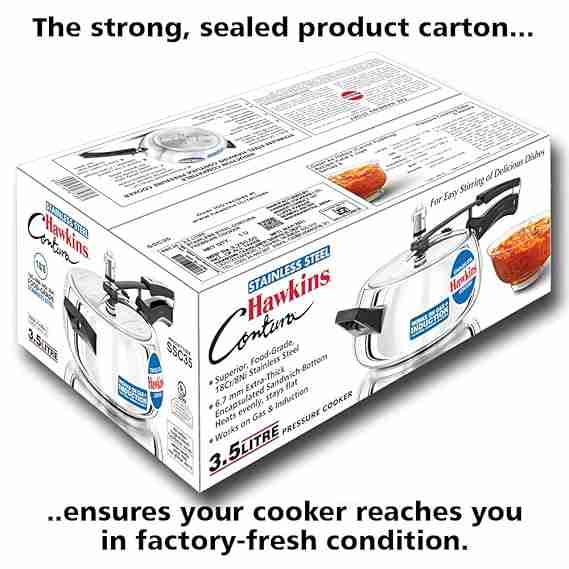 HAWKINS HOUSEHOLD COOKER STEEL CONTURA STEEL