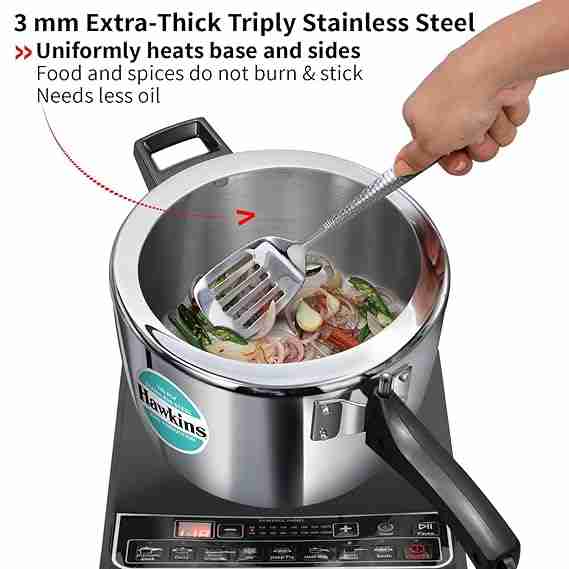 HAWKINS HOUSEHOLD COOKER STEEL TRI PLY