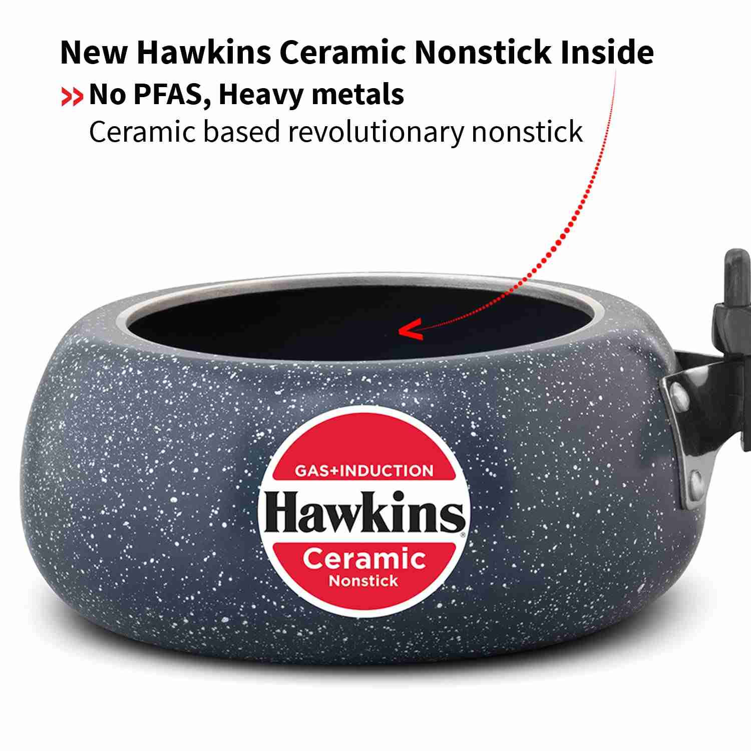 HAWKINS HOUSEHOLD COOKER ALMUNIUM CERAMIC