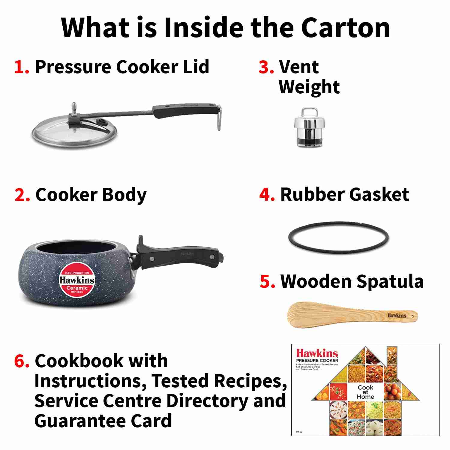 HAWKINS HOUSEHOLD COOKER ALMUNIUM CERAMIC