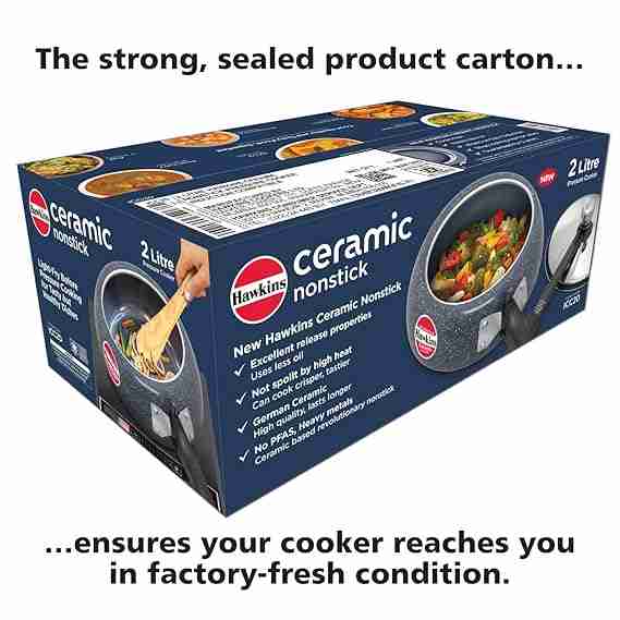 HAWKINS HOUSEHOLD COOKER ALMUNIUM CERAMIC