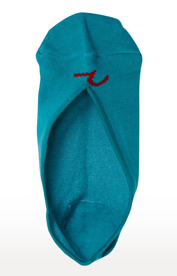 spykar | Spykar Sea Green And Sky Blue Solid Socks - Pair Of 2 1