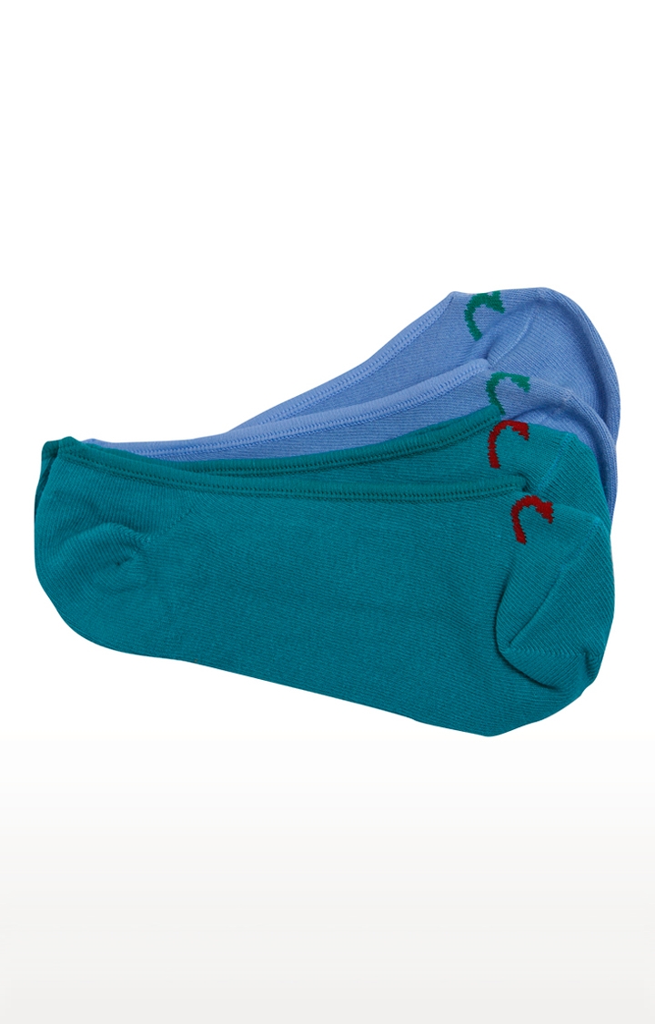 spykar | Spykar Sea Green And Sky Blue Solid Socks - Pair Of 2 0