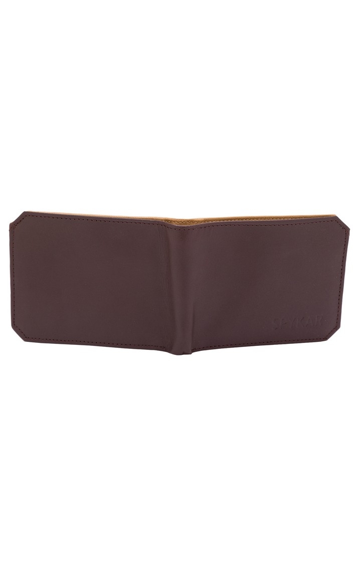 spykar | Spykar Brown Solid Leather Wallets 4
