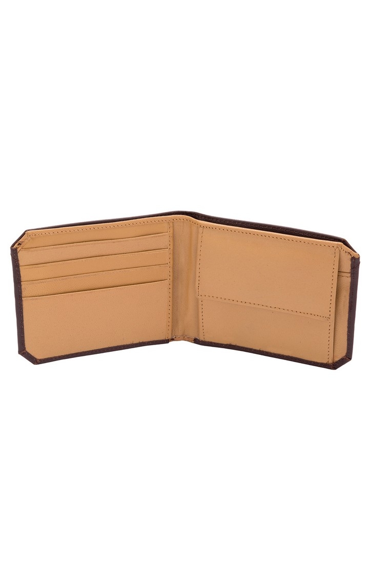 spykar | Spykar Brown Solid Leather Wallets 3
