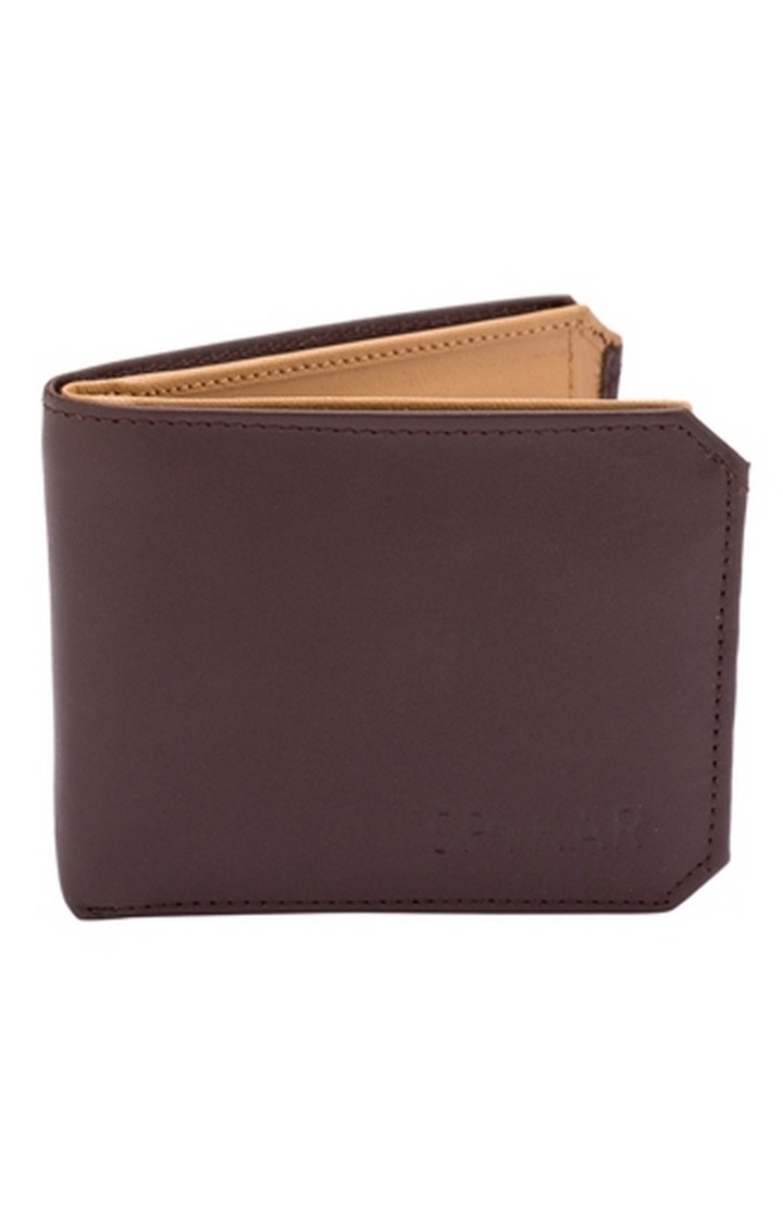 spykar | Spykar Brown Solid Leather Wallets 0