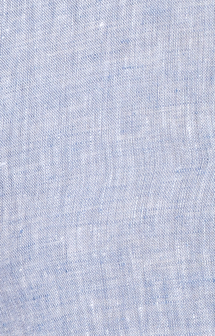 spykar | Men's Blue Cotton Melange Casual Shirts 5