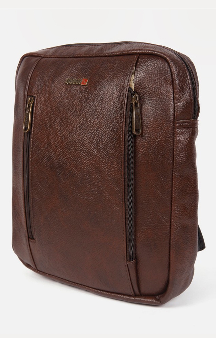 spykar | Spykar Brown Solid Satchels Bag 2