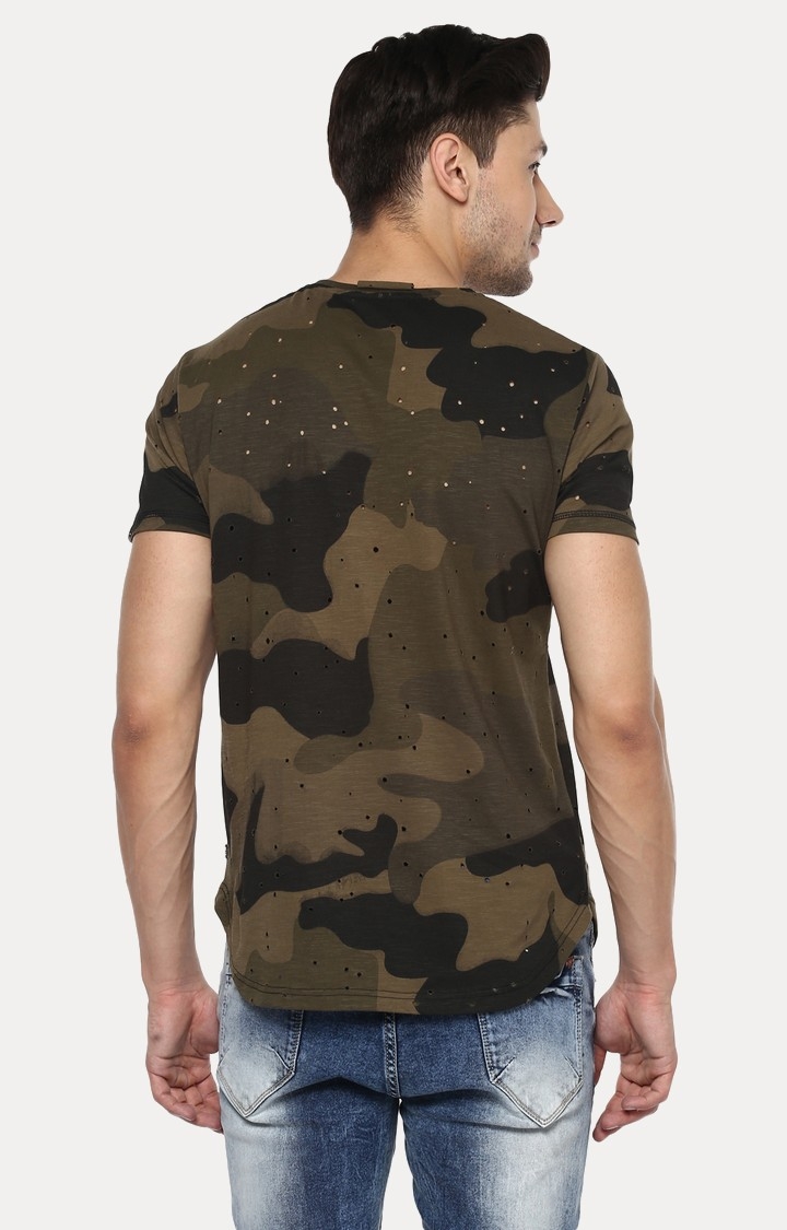 spykar | Spykar Multicolor Cotton Slim Fit T-Shirt For Men 3