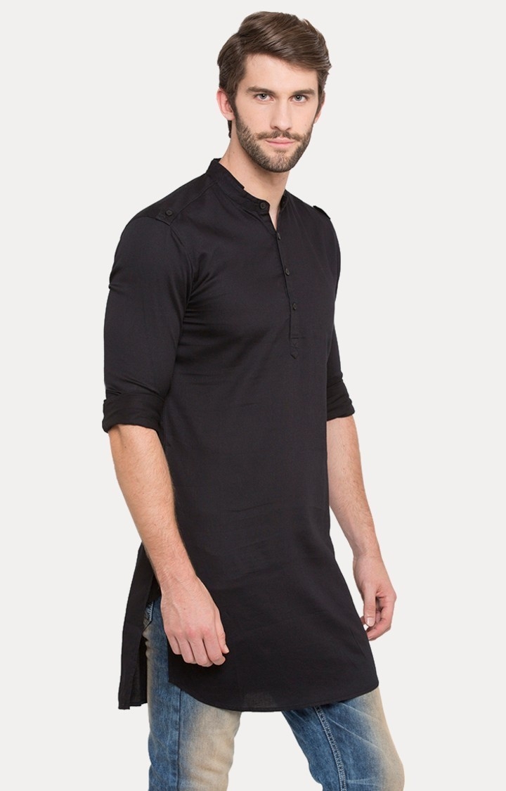 spykar | Men's Black Cotton Solid Casual Shirts 3