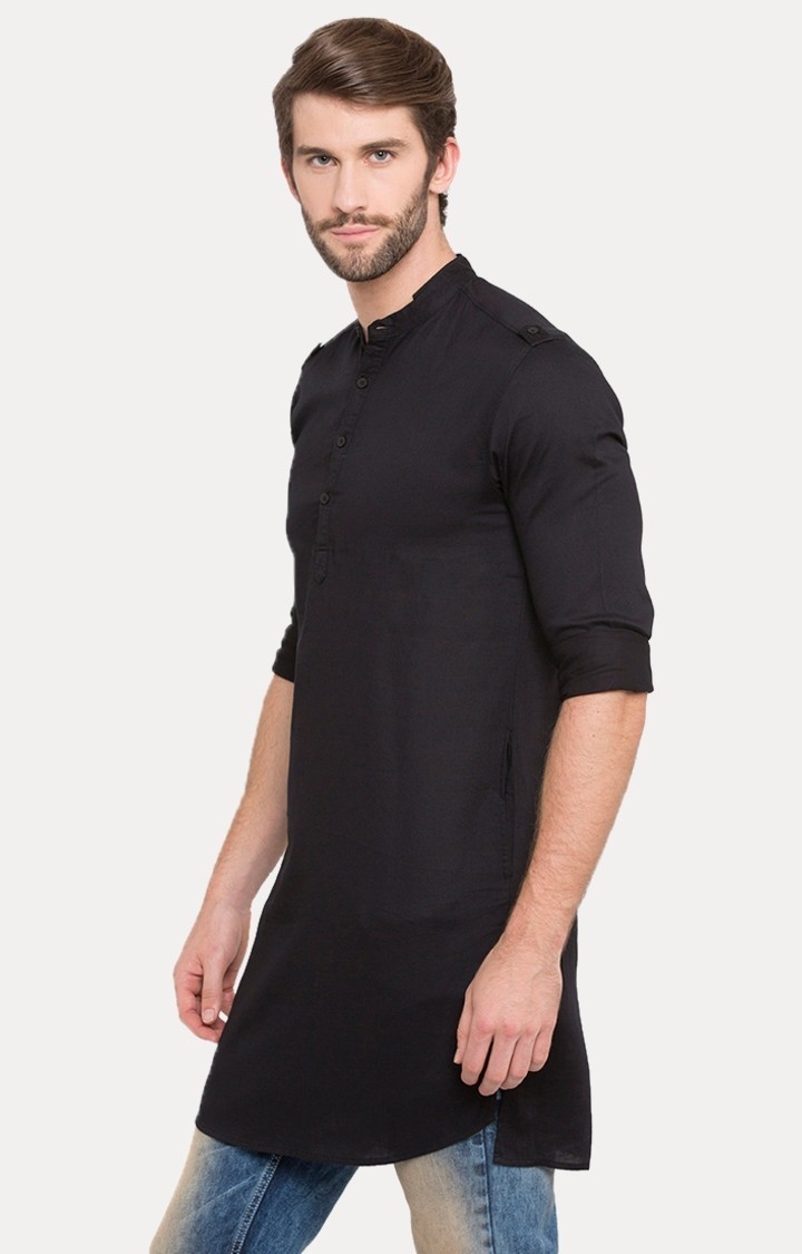 spykar | Men's Black Cotton Solid Casual Shirts 2