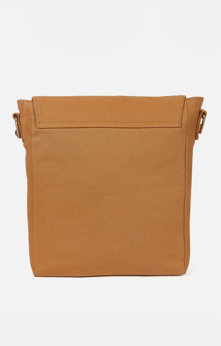 spykar | Spykar Light Brown Solid Canvas Satchels Bag 1