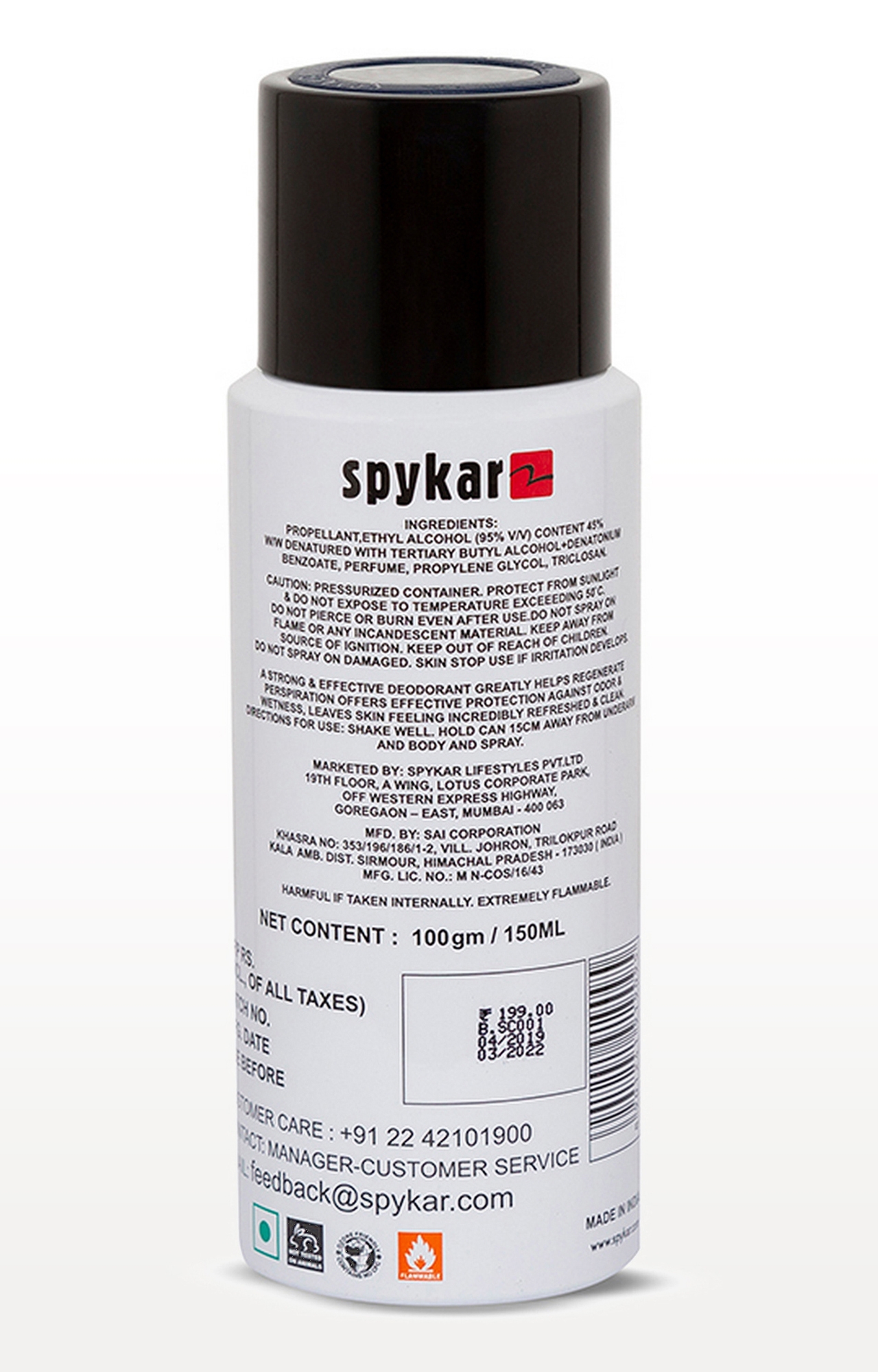 spykar | Spykar White Purist Deodorant 1