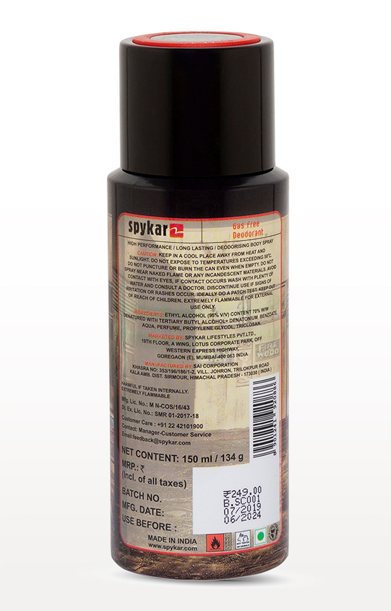 spykar | Spykar Red Gas Free Deodorant 1