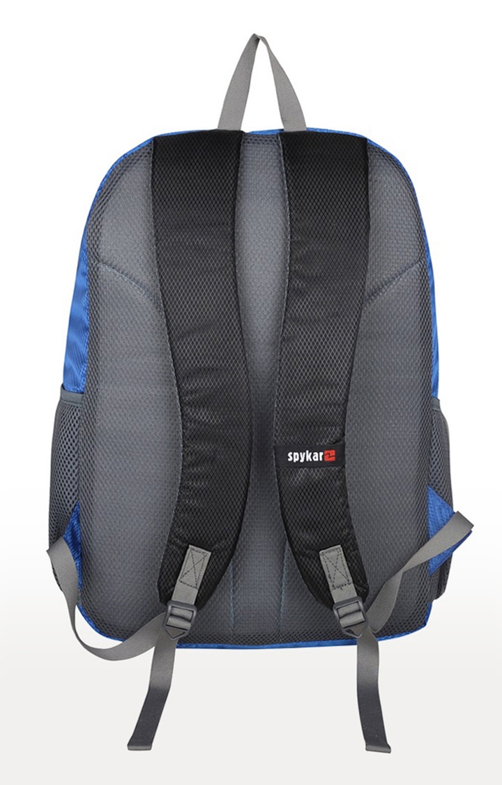 spykar | Spykar Black And Blue Printed Backpack 1
