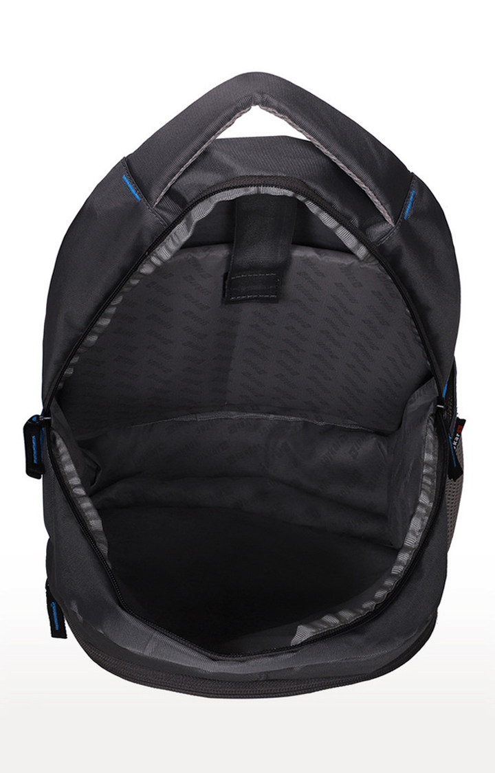 Spykar Grey And Blue Solid Laptop Bag