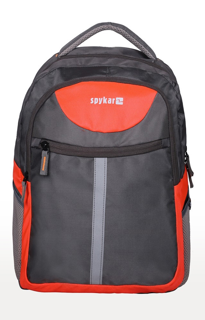 spykar | Spykar Grey And Orange Colorable Laptop Bag 0