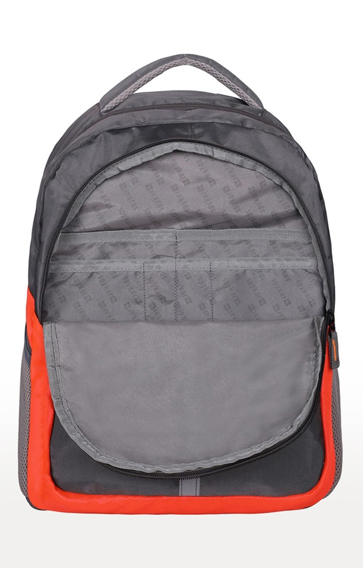 spykar | Spykar Grey And Orange Colorable Laptop Bag 4