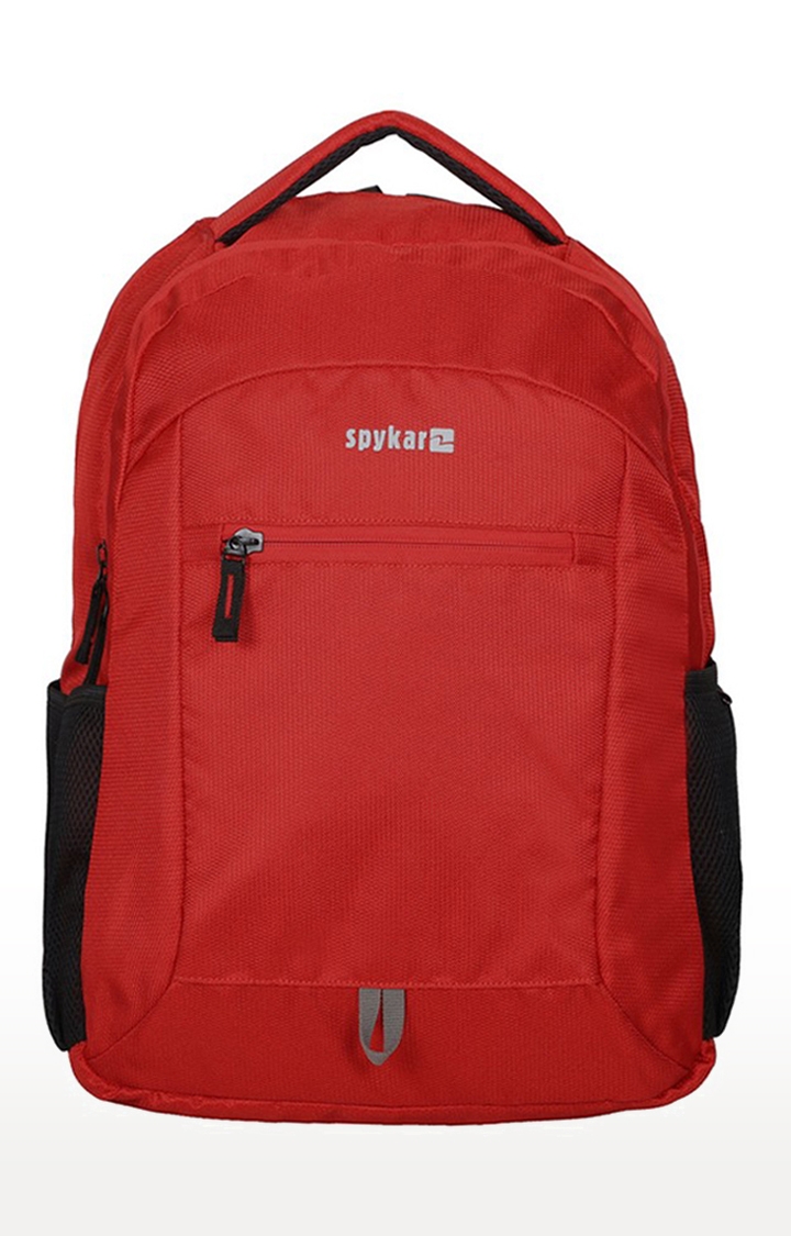 spykar | Spykar Red Polyester Solid Laptop Bag 0