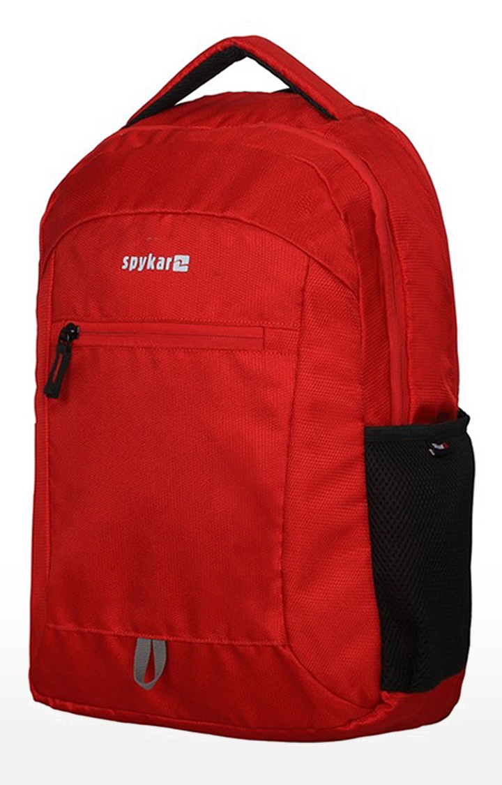 spykar | Spykar Red Polyester Solid Laptop Bag 2