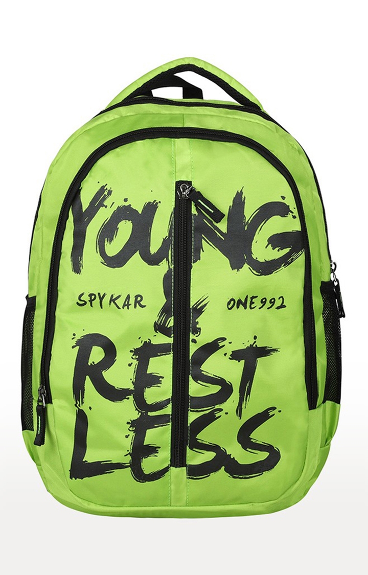 spykar | Spykar Green Printed Backpack 0