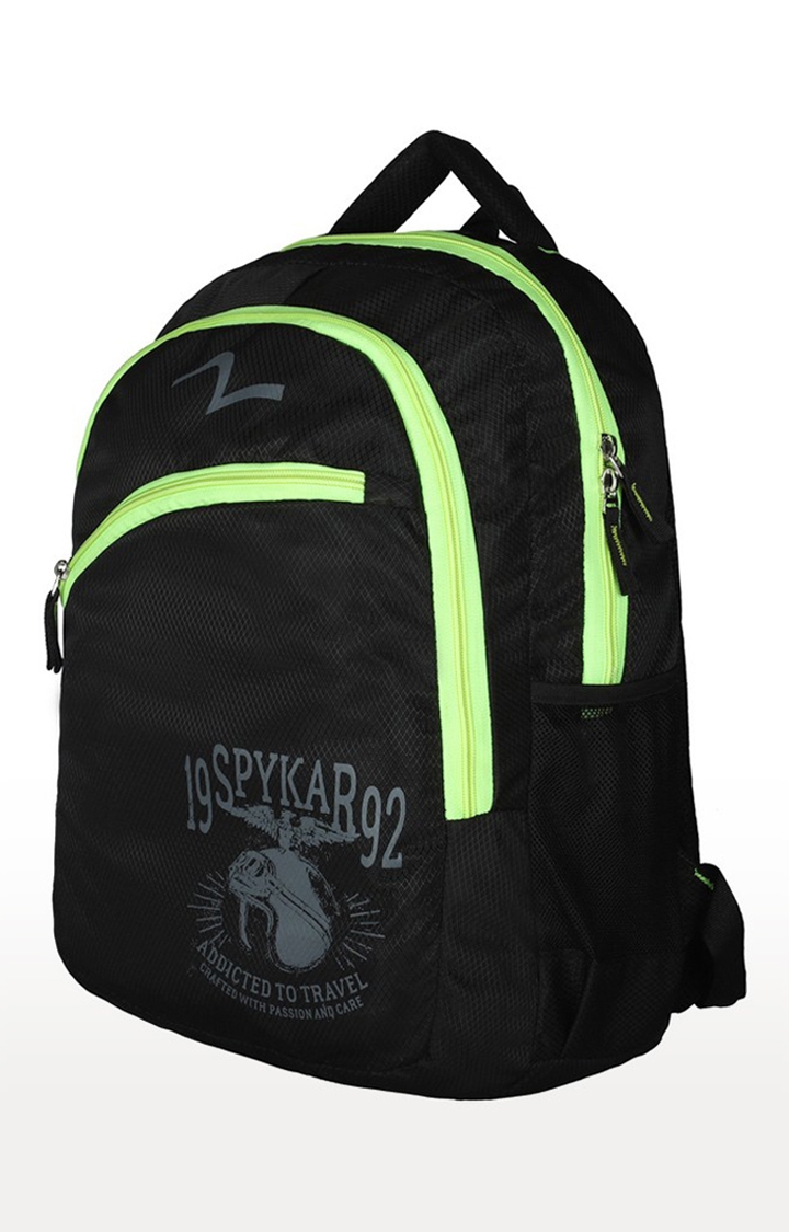 spykar | Spykar Black Solid Backpack 0