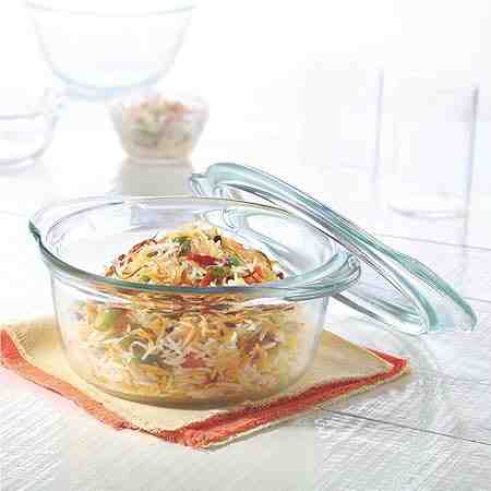 BOROSIL HOUSEHOLD GLASS CASSROLE DEEP ROUND