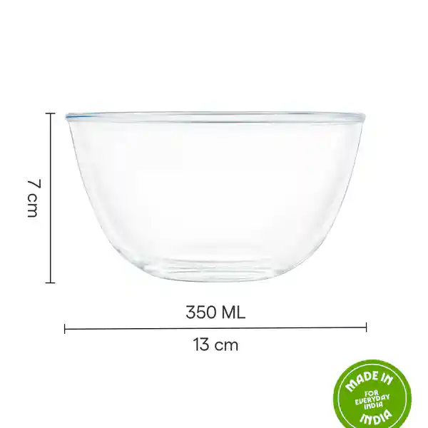 BOROSIL HOUSEHOLD GLASS BOWL MIXING BOWL