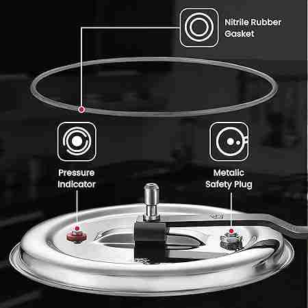 PRESTIGE HOUSEHOLD COOKER STEEL SVACHH TRIPLY INNER LID