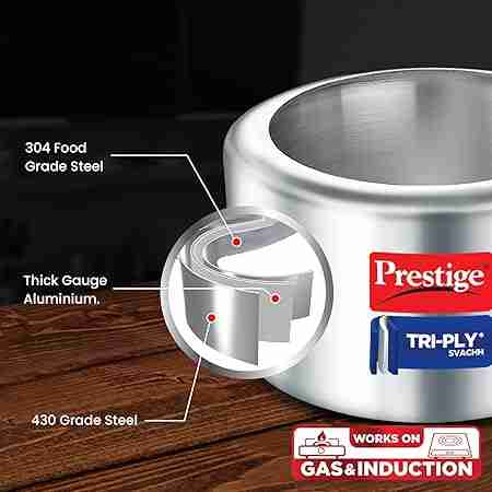 PRESTIGE HOUSEHOLD COOKER STEEL SVACHH TRIPLY INNER LID
