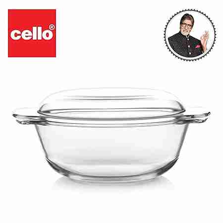 CELLO HOUSEHOLD GLASS CASSROLE ANGELICA