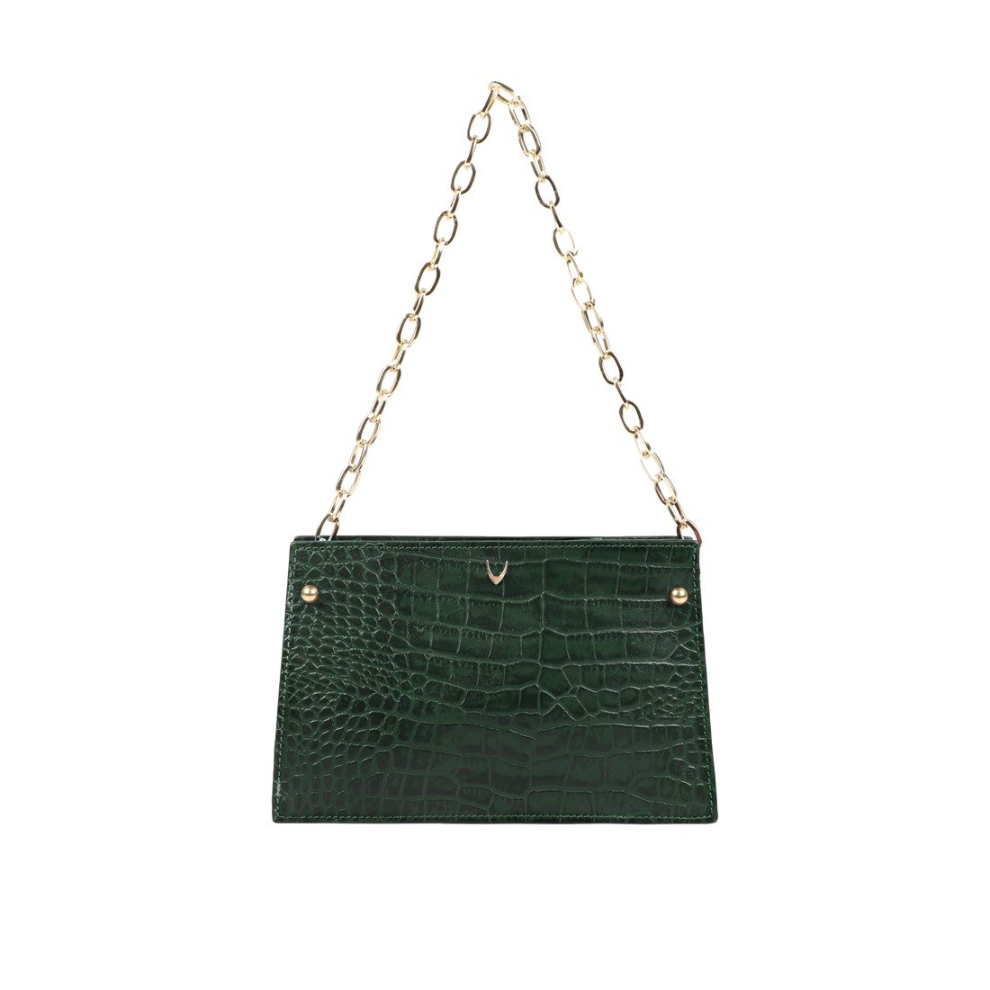 Hidesign Genuine Leather Women Shoulder Bag Emerald/ Emerald