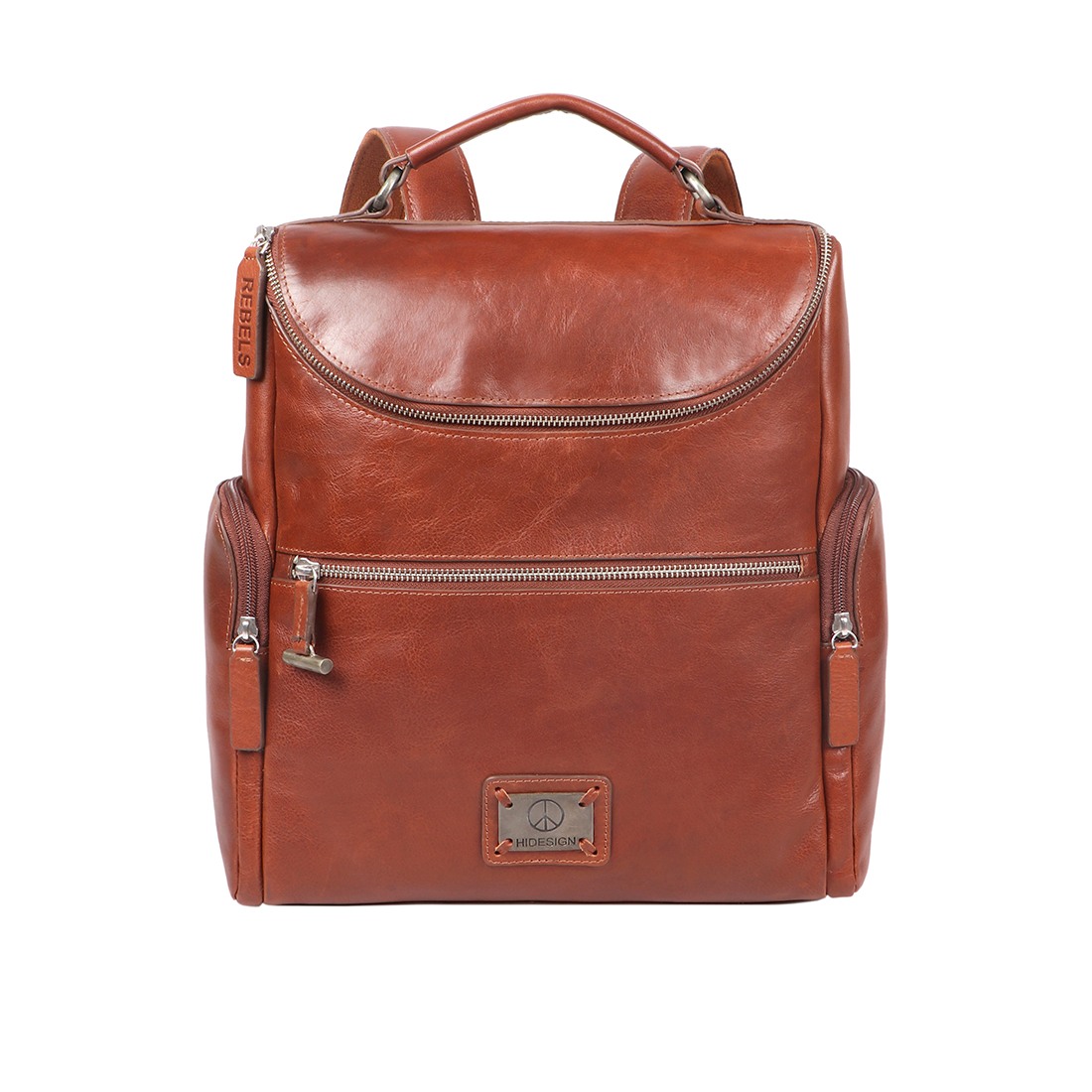 Hidesign Genuine Leather Men Backpack Tan